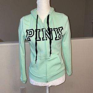 PINK green zip up jacket